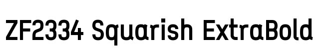 ZF2334 Squarish ExtraBold