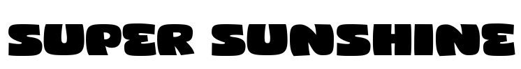 Super Sunshine Font Image