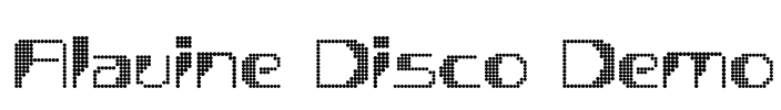 Alavine Disco Demo Font Image