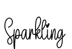 Sparkling Font Image