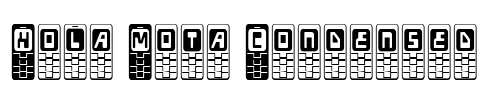 Hola Mota Condensed Font Image