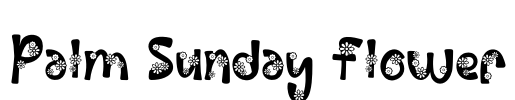 Palm Sunday Flower