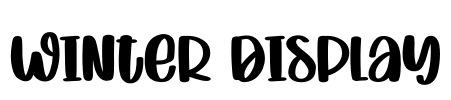 Winter Display Font Image