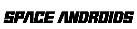 Space Androids Font Image