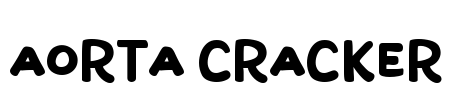 Aorta Cracker Font Image