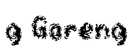 g Goreng Font Image
