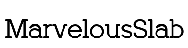 MarvelousSlab Font Image
