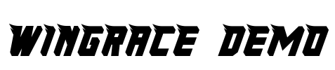 Wingrace Demo Font Image