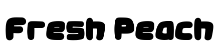 Fresh Peach Font Image