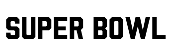 Super Bowl Font Image