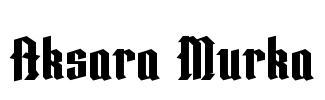 Aksara Murka Font Image