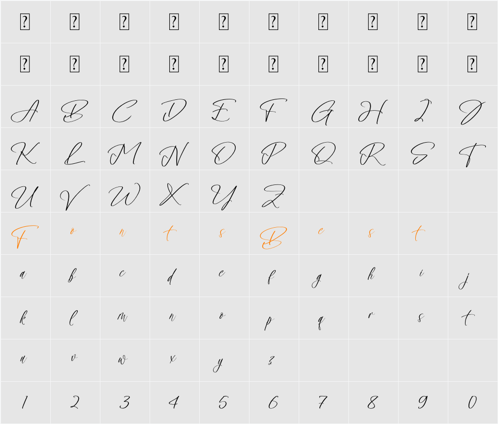 Juliethon Berllyan Character Map
