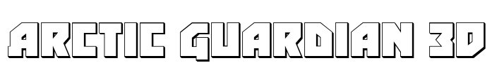 Arctic Guardian 3D Font Image