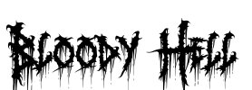 Bloody Hell Font Image