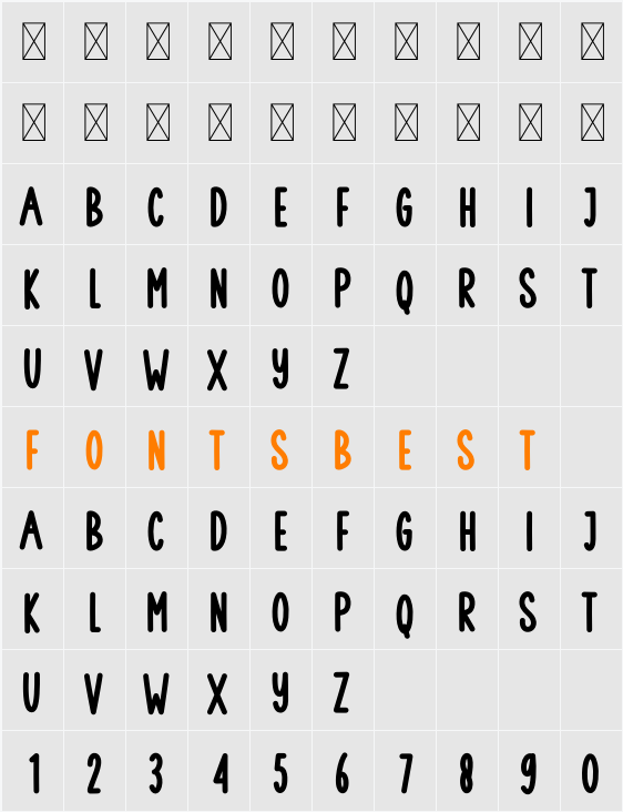 Simple Summer Character Map