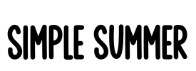 Simple Summer Font Image