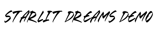 Starlit Dreams DEMO Font Image