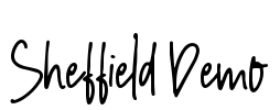 Sheffield Demo Font Image
