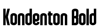 Kondenton Bold Font Image