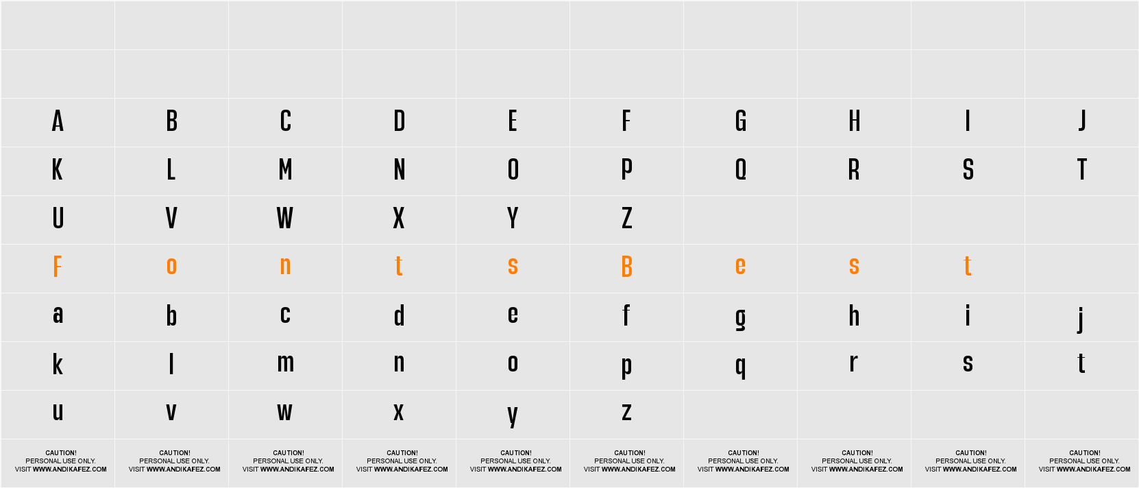 Hagia Pro Bold Character Map
