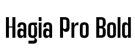 Hagia Pro Bold Font Image