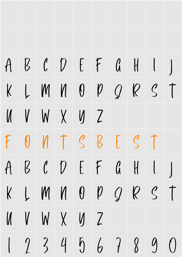 Quaresma Character Map