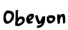 Obeyon Font Image