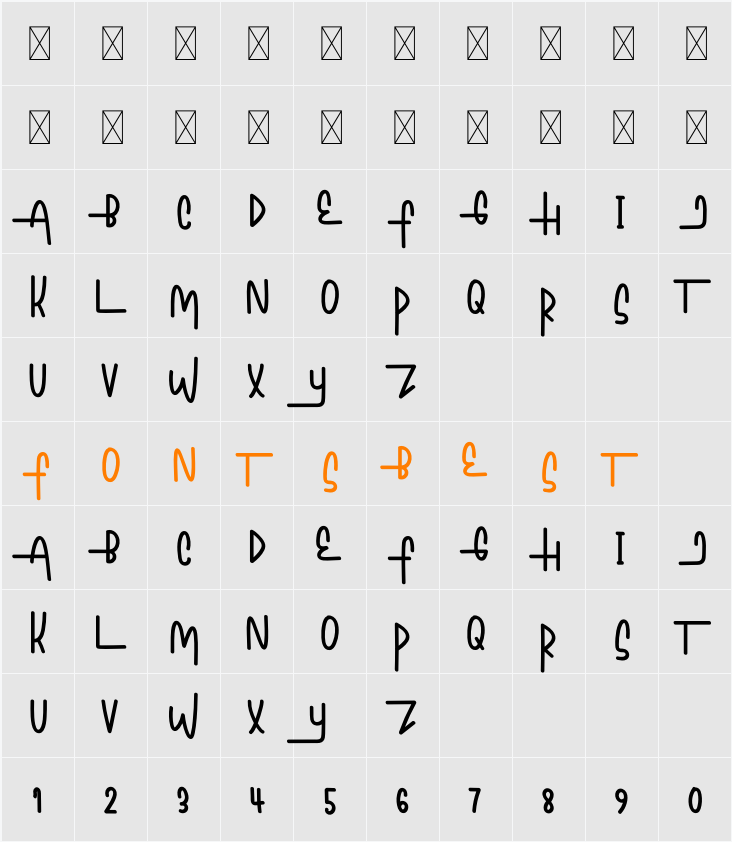 Always Hustlin Character Map