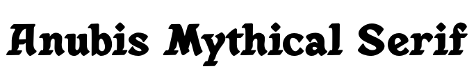 Anubis Mythical Serif Font Image