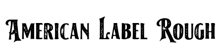 American Label Rough Font Image