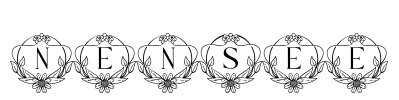 NENSEE Font Image