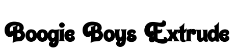 Boogie Boys Extrude Font Image