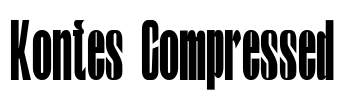 Kontes Compressed Font Image