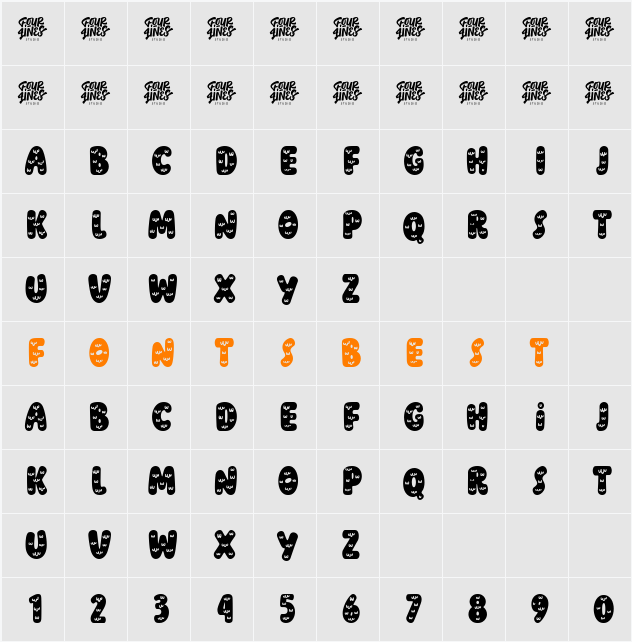 Pumpkin Bites Decorative Character Map