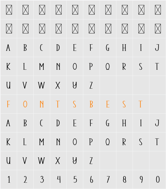 Humble Present Character Map