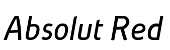 Absolut Red Font Image