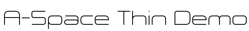 A-Space Thin Demo Font Image