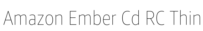 Amazon Ember Cd RC Thin Font Image