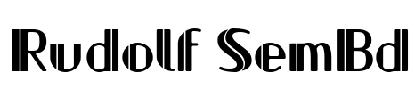Rudolf SemBd Font Image