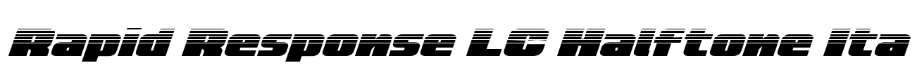 Rapid Response LC Halftone Ita Font Image