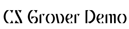 CS Grover Demo Font Image