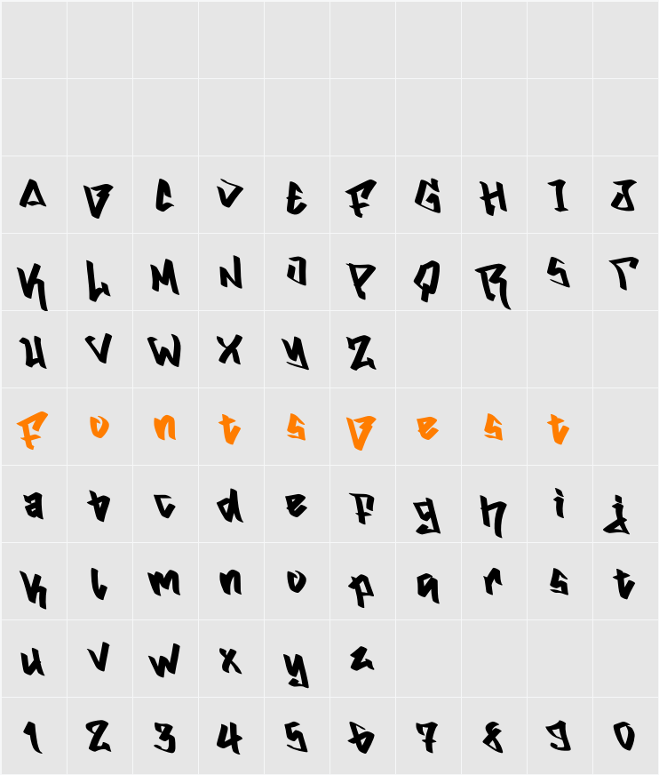 Crush Potato Demo Character Map
