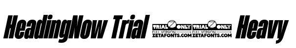HeadingNow Trial 38 Heavy Font Image
