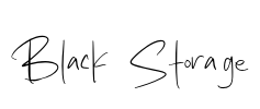 Black Storage Font Image