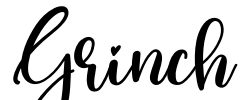 Grinch Font Image