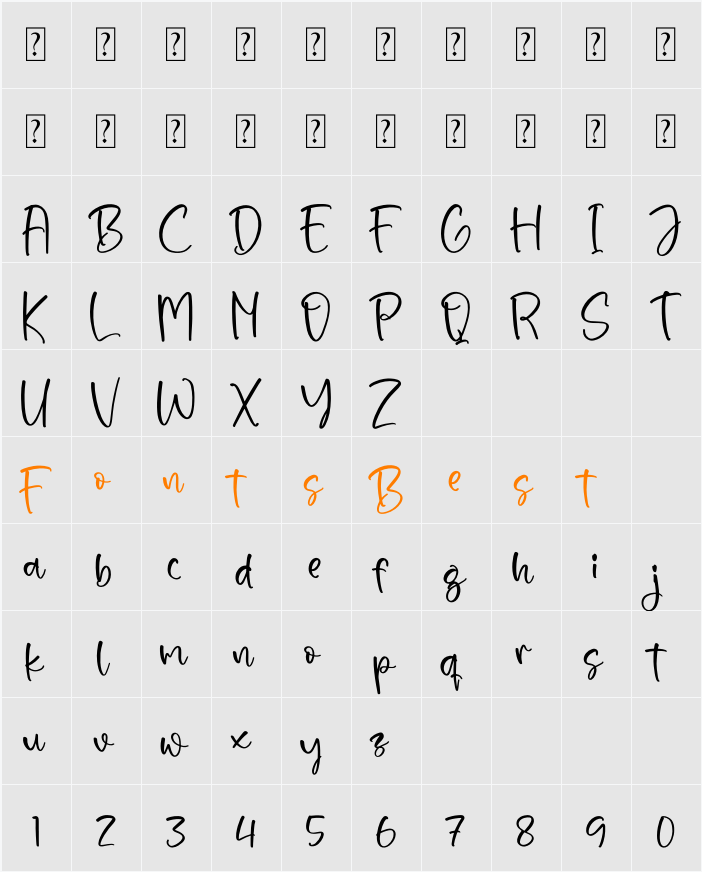 Santtaneck Character Map