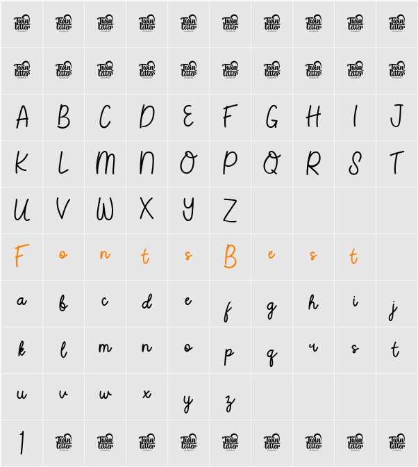 Husterican Trial Character Map