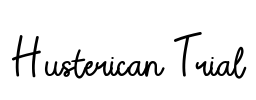 Husterican Trial Font Image