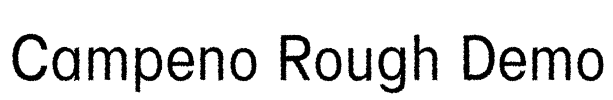 Campeno Rough Demo Font Image