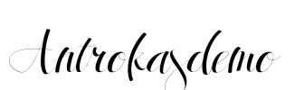Antrokasdemo Font Image
